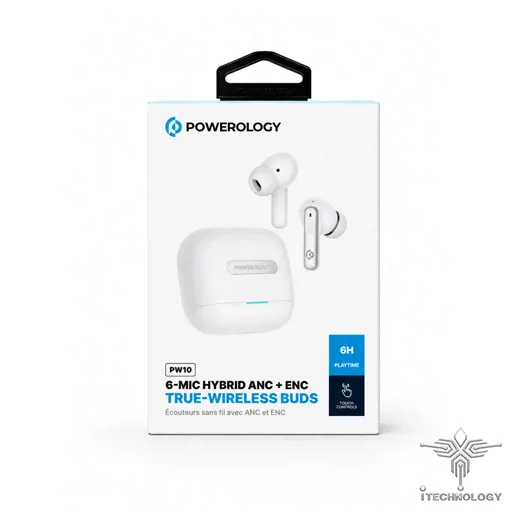 POWEROLOGY Earbuds PW10 PWLAU010 تصویر 3