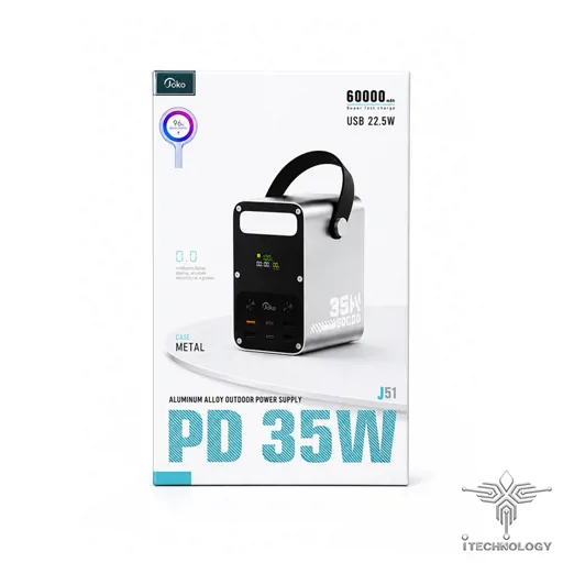 JOKO Power Bank 60000mAh J51 35W تصویر 3