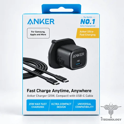 Anker Adapter25W With Cable B2656K11 تصویر 5